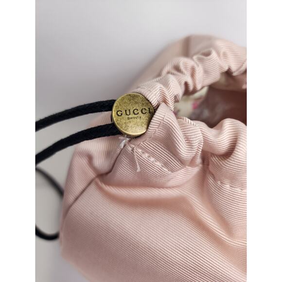 Gucci Beauty Pink bucket drawstring bag NEW - Picture 4 of 5